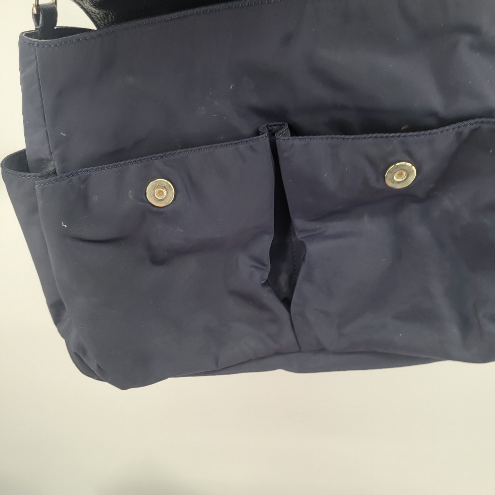Tory Burch Navy Blue Thea Nylon Messenger Diaper Bag - Picture 10 of 11